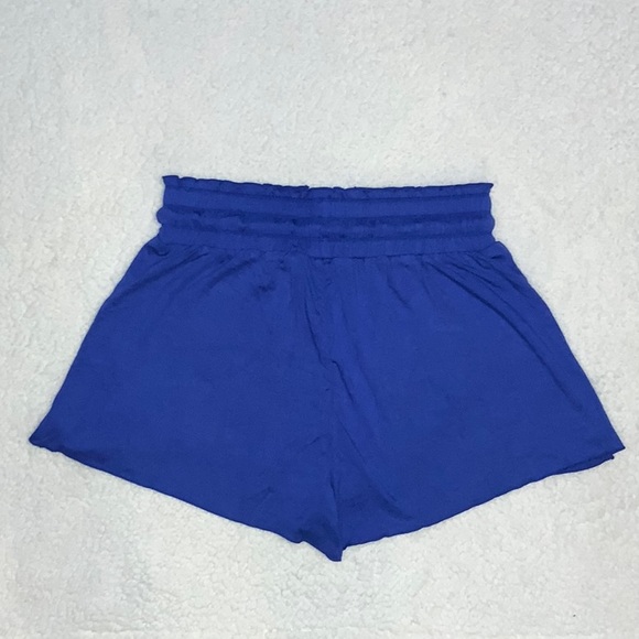 NWT Frill High Waisted Elastic Waistband Drawstring Flowy Stacked Casual Shorts - Picture 6 of 11